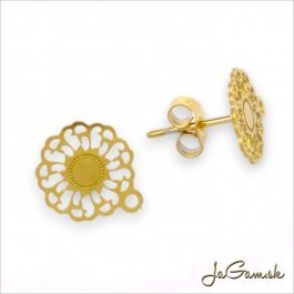 Náušnicové puzety 13mm CHIRURGICKÁ OCEĽ, 2ks (CH1688g)